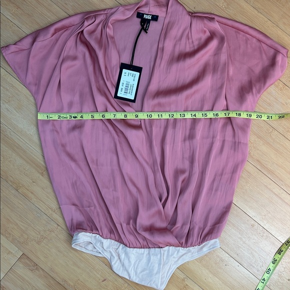 PAIGE Dijon Bodysuit in Lipstick Pink size Women’s Small, NWT! - Picture 9 of 10